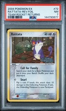 Rattata 2004 EX Team Rocket Returns #72/109 Reverse Holo PSA 7 on eBay