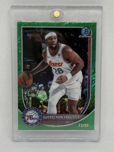 2025-26 Topps Bowman Chrome Guerschon Yabusele #BCV-55 Green Shimmer /99