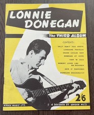 Vintage Sheet Music Book - Lonnie Donegan The Third Album