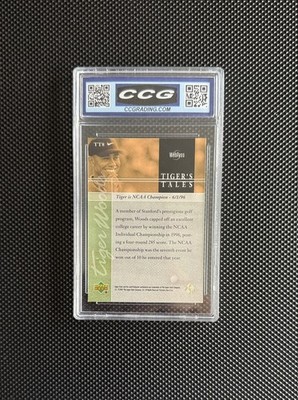 💎 2001 Upper Deck Tiger Woods Tiger's Tales CGC 10 Gem Mint GOAT