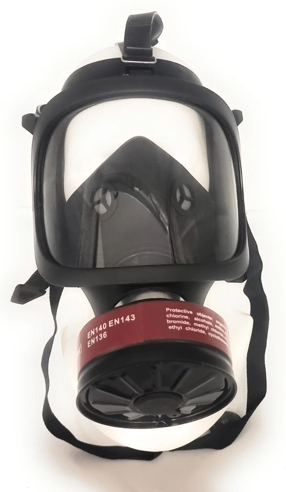 Máscara de gas de cara completa química de silicona con protección de airsoft... - Imagen 1 de 4