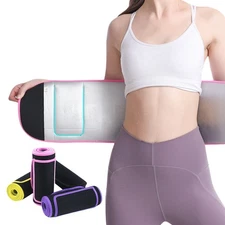 Sports Waist Support Waistband Fitness Gym Weightlifting Wide Belt With Pocket