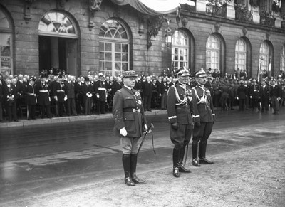 General Rydz Smigly General Gamelin General Requin attend troop pa- Old Photo