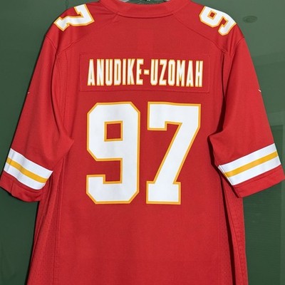 Nike Felix Anudike-Uzomah Kansas City Chiefs #97 Home Red Game Jersey Mens Large
