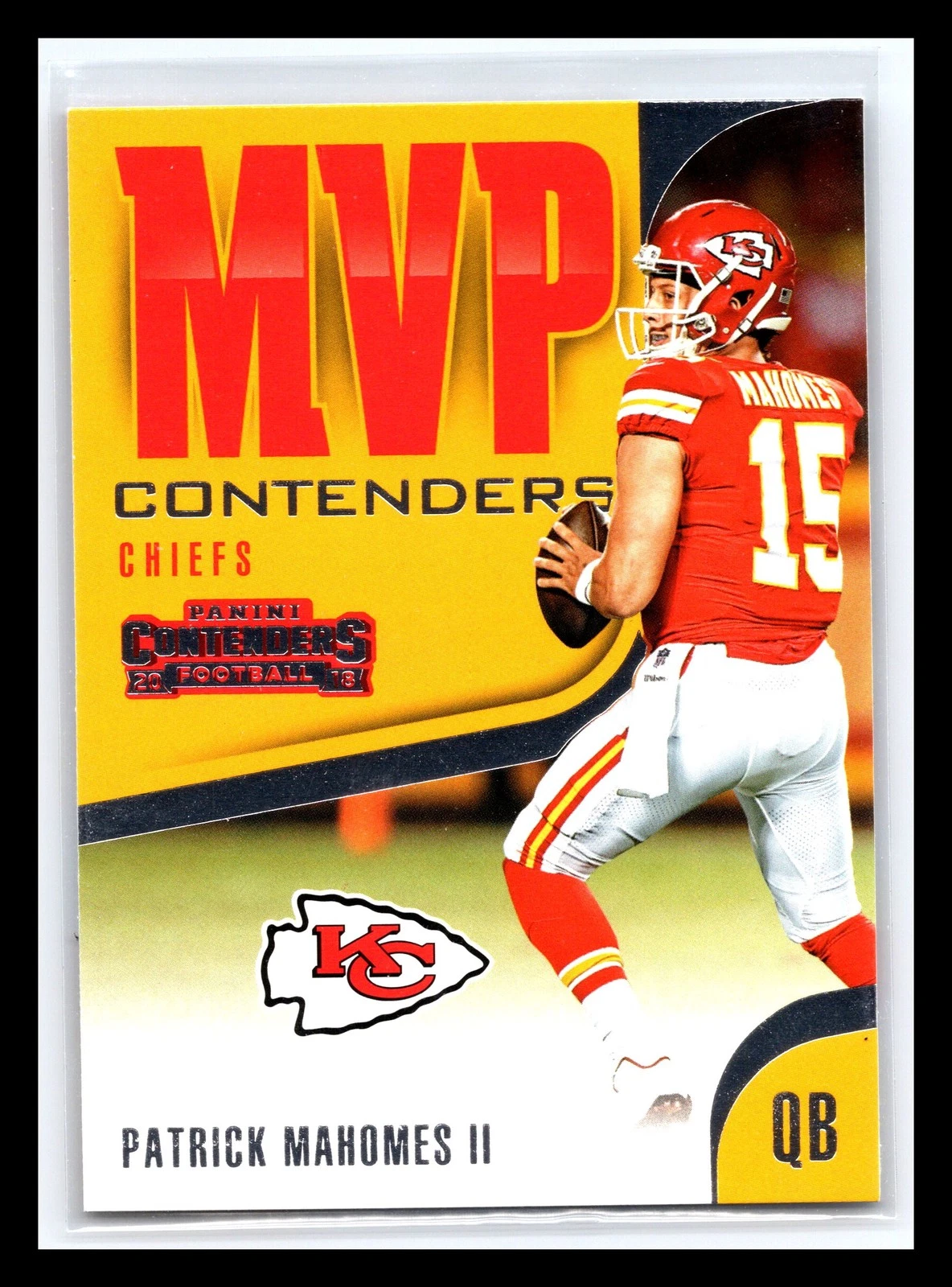 Patrick Mahomes trading card