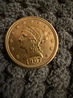 1907 $2.50 AU Liberty Head Quarter Eagle $2 1/2 Gold Coin