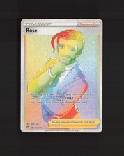 rainbow rare rose pokemon card Pokémon - Rose - 196/189 - Secret Rare - Darkness Ablaze - Collectible Card