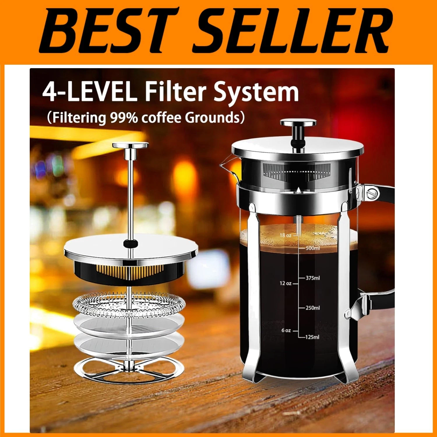 Multi-Use Coffee Maker, Tea Pot, Milk Frother