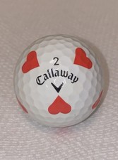 1 Hearts Callaway Chrome Soft AAAAA/Near Mint Golf Ball Valentines Day