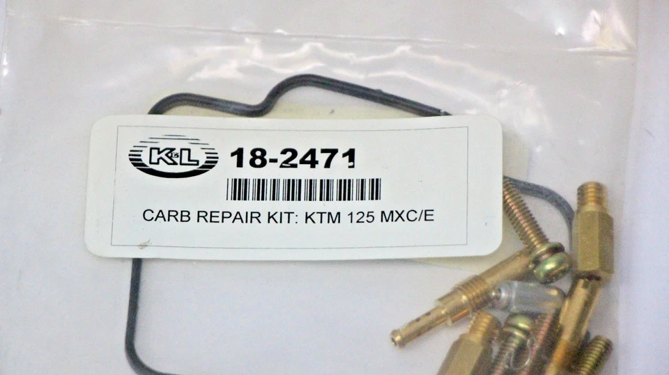 Kit de reparación de carburador K&L 18-2471 para 98-04 KTM 125EXC 98-00 125SX Foto 2 de 2