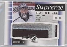 2013-14 SP Game Used Edition Supreme Patch 8/12 Jonathan Quick #SP-JQ Patch 2d8