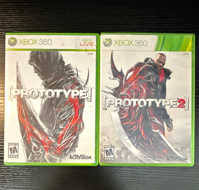 Activision Prototype & Prototype 2 Lot w/ Cases - Microsoft Xbox 360