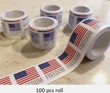 100 stamps 2023 USPS US Flag Forever Roll MNH Self Adhesive Unused Postage