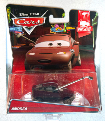 Disney Pixar Cars 2015 Lost and Found Andrea Mattel Diecast 1:55