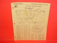 1920-1942 Philco Car Radio Service Manual Model Ar-55 Chevrolet Ford Chrysler