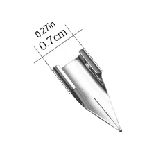 10pcs Stainless Steel F 0.5mm Fountain Pen Nib Tip Writing Tool Nib m