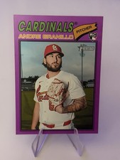 2026 Topps Heritage Andre Granillo Purple Border #32 RC Cardinals