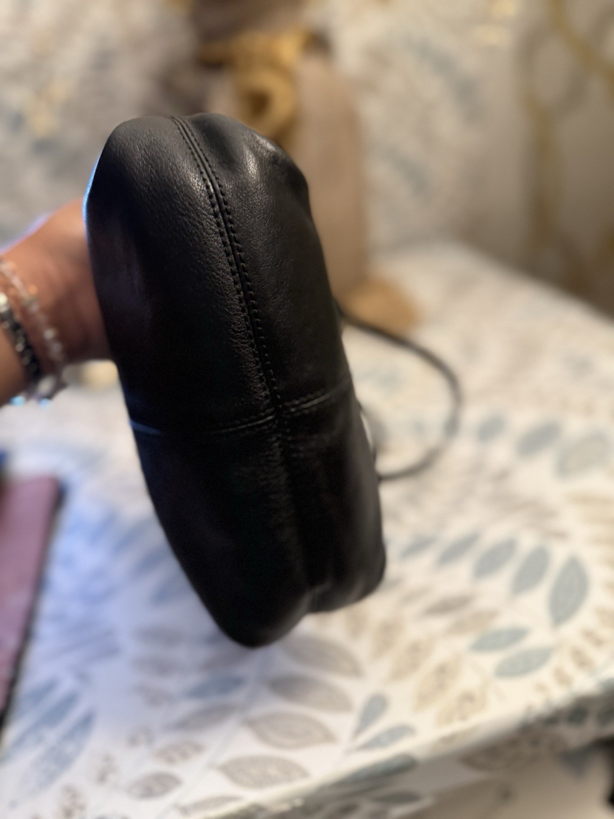 COACH Ashley Python Pleated Leather Black Swingpa… - image 6