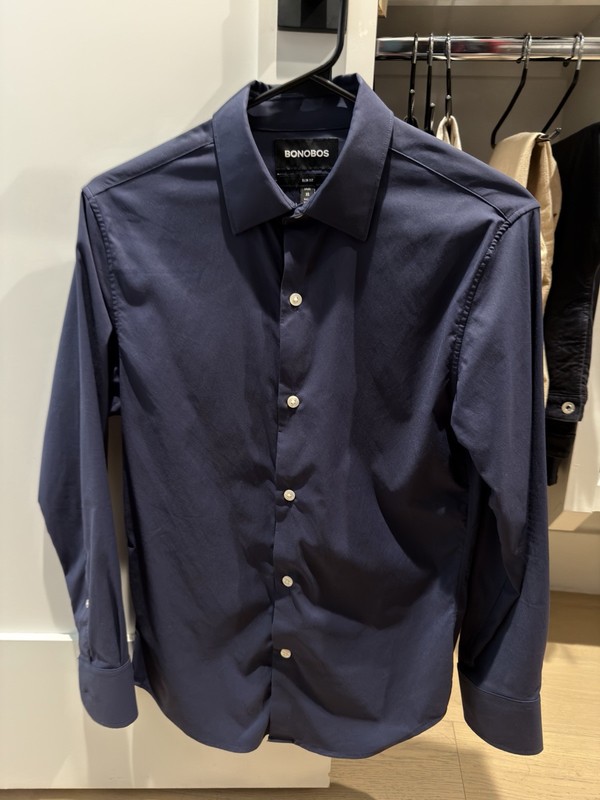 Bonobos Tech Shirt Navy XS Slim Short
