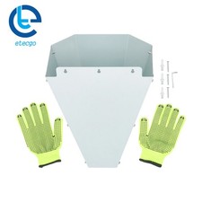 Large Chicken Cone for Chickens Ducks Turkeys  Poultry up to 18 lbs Silver 