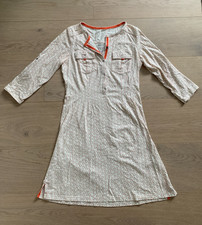 Patagonia Women’s Chore Dress 3/4 Sleeve Size Small Cream Burnt Orange Outdoor