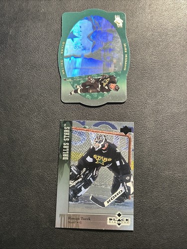 DALLAS STARS Hockey Card Lot of 2 - Mike Modano/Roman Turek 1990s