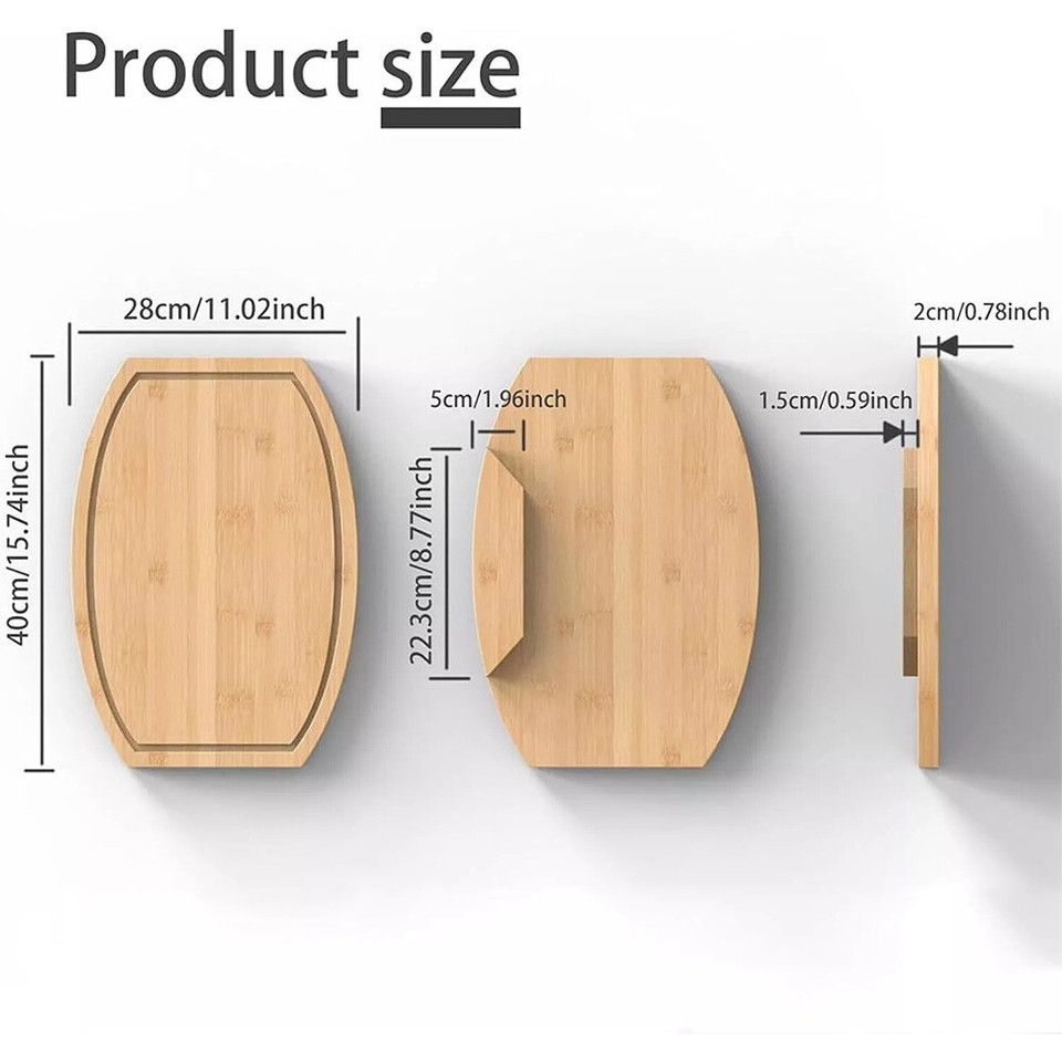 Corner Cutting Board, Corner Countertop Cutting Board for Kitchen