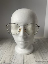 Vintage Guess Big Silver Frame GU 255 DBR Eyeglasses 54-18-140 Frame Italy