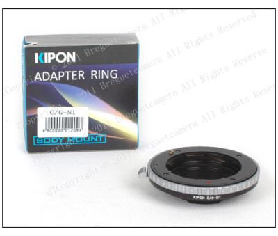 Kipon Contax G CG Mount Lens to Nikon N1 Mount Camera