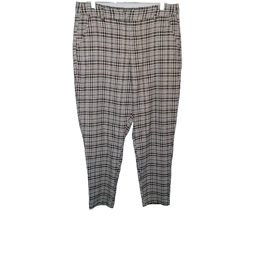 Hot Topic Black White Plaid Pants Womens XL Stretch Academia Punk