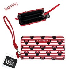 ALDI 2024 Women's Disney Mickey Mouse Red Wallet Outlines Wristlet Zip Around