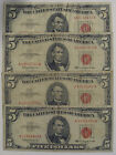 New Listing4 $5 United States Demand Notes Banknote 1963