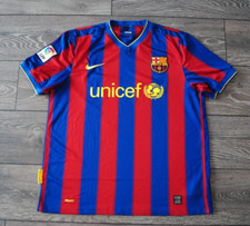 FC BARCELONA SPAIN 2009 2010 NIKE VINTAGE JERSEY SHIRT FOOTBALL SOCCER LARGE MEN