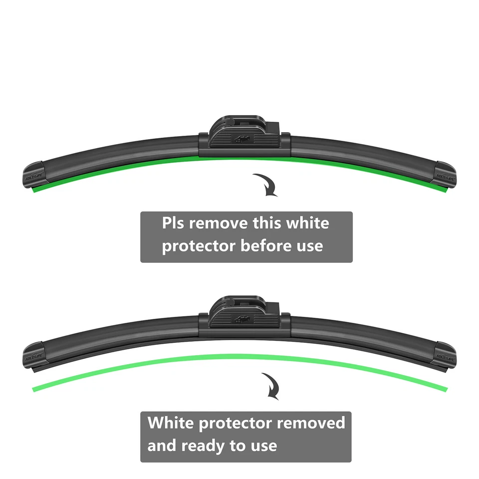 Juyioudy Windshield Wiper Blades Fit For Volvo V90 1998-1997 21"+21" J U 2Pack - Image 3 of 4