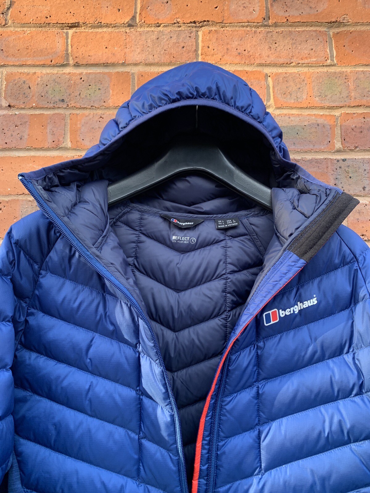 BERGHAUS FINSLER REFLECT HYDRO DOWN JACKET MENS BLUE SIZE LARGE eBay