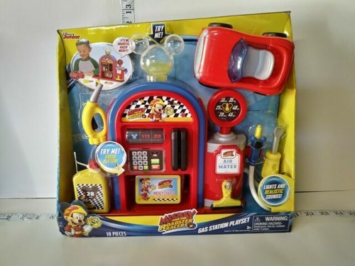 mickey and the roadster racers gas station playset