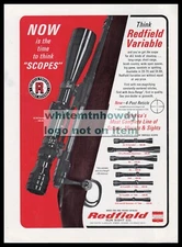 1966 RE#DFIELD 3x-9x Variable Scope on Bolt Action Rifle Original PRINT AD