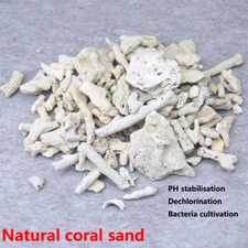 Natural Coral Bone Stone Sand Fish Tank Filter Media Marine Aquarium Fish Tank