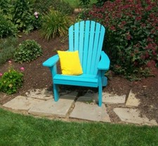 Poly Fanback Adirondack Chair - Multiple Color Options - Made in USA