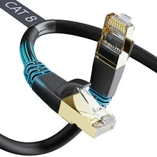Cat8 Ethernet Cable Shielded for Outdoor&Indoor 25FT Heavy Duty 26AWG Cat8 LA...