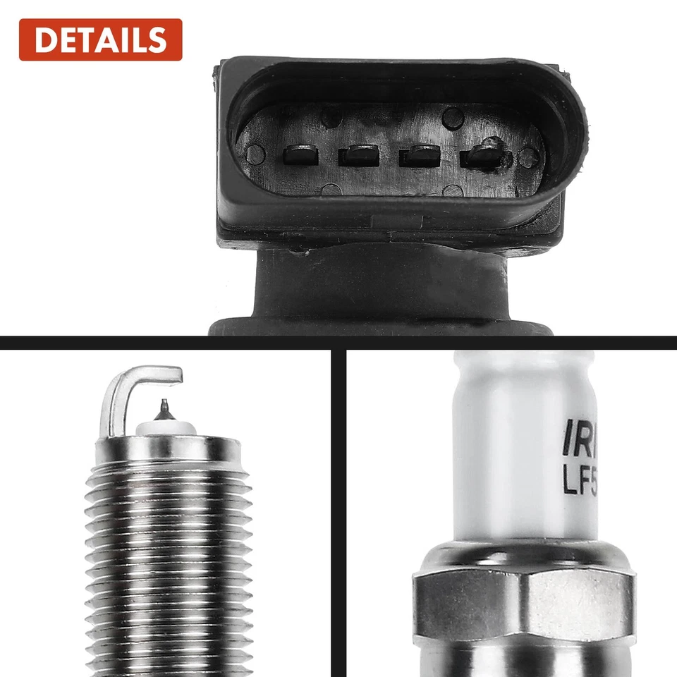 4 Zündspule + 4 Zündkerze für VW Golf 4 5 6 Polo 9N Audi A3 1.4 1.6 Seat Skoda - Bild 2 von 4