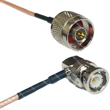 RG316 N MALE to BNC MALE ANGLE RF Cable Rapid-SHIP LOT