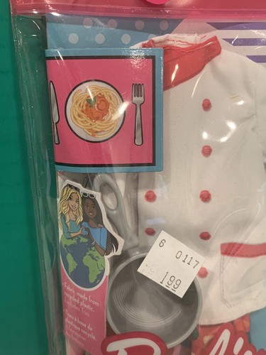NEW - Barbie Doll Career Pack Clothing: 2021 Chef Outfit & Pot - Picture 2 of 9