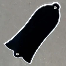 NEW 2-ply Plain Black Bell Truss Rod Cover for Gibson SG/Les Paul/Bass