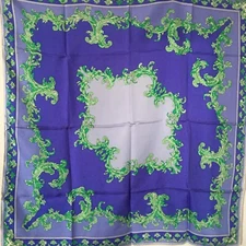 Lavender Paisley Silk Scarf Square  