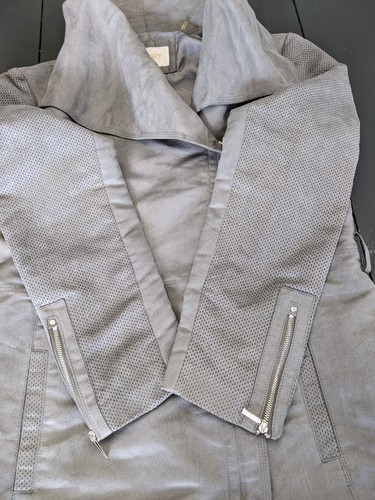 Laundry MEDIUM Gray Jacket By Shelli Segal - no belt - Picture 8 of 11