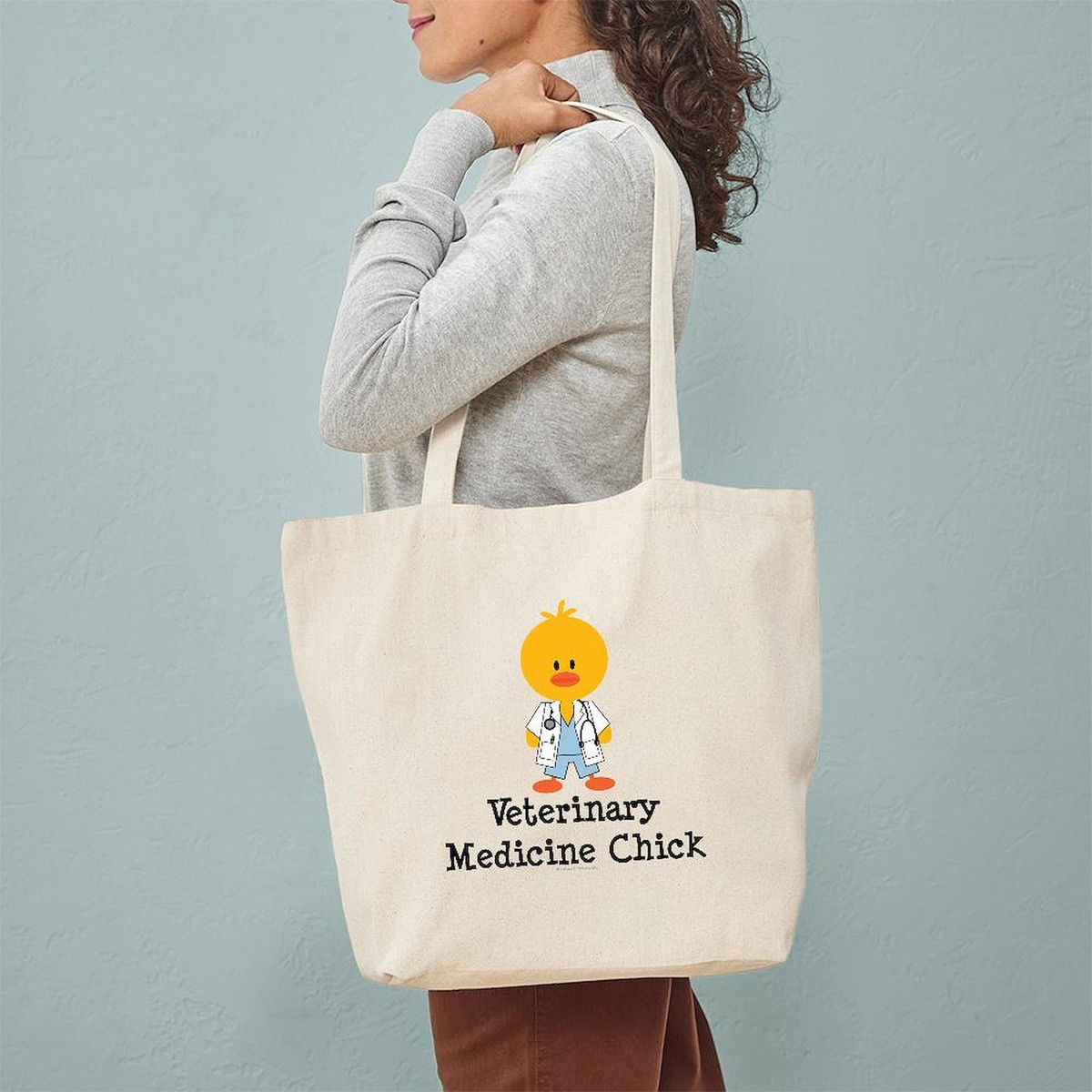 CafePress Veterinarian Tote Bag - Natural Canvas Reusable Shopping Bag, Two Sizes, Professionally Printed Gift For Vet Lovers - View #13