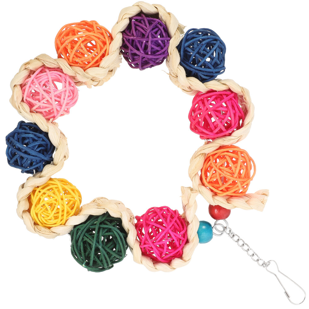 Papageien Hängematte Aus Stroh - Kletterspielzeug Für Wellensittiche & Vögel