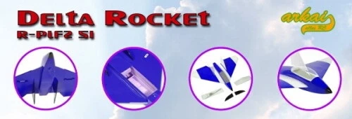 arkai Delta Rocket 640 mm PNP - Set in blau - Bild 2 von 4