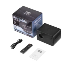 4K Projector 20000 Lumen LED 1080P WiFi Bluetooth FHD Portable Home Theater